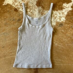 Brandy Melville Gray Ribbed Women's Tank Top